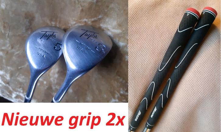 TaylorMade houten 3 en houten 5. In goede staat. Metalwood, Sport en Fitness, Golf, Gebruikt, Set, Ophalen of Verzenden