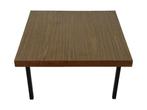 Vintage salontafel jaren 70 vierkant design, Gebruikt, 50 tot 100 cm, Vintage, Minder dan 50 cm