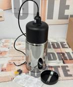 Hanglamp E27 Zwart Chroom Chrome Metaal Glas 30CM lang Nieuw, 50 tot 75 cm, Nieuw, Ophalen of Verzenden, H