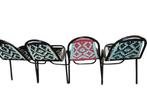 vintage metalen stoelen met touw, Ophalen