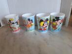 4x Mok Vintage Mickey Mouse, Ophalen of Verzenden, Overige stijlen, Kop(pen) en/of Schotel(s), Glas