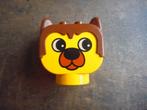 Lego Duplo Figure Head Animal Barnaby Bear (zie foto's) 2, Duplo, Gebruikt, Ophalen of Verzenden, Losse stenen