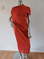 Cos asymetrische gedrapeerde jurk ook te tailleren S, Kleding | Dames, Jurken, Oranje, Ophalen of Verzenden, Onder de knie, COS