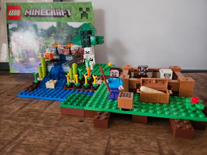 LEGO Minecraft 21114 De Boerderij, Kinderen en Baby's, Speelgoed | Duplo en Lego, Zo goed als nieuw, Lego, Complete set, Ophalen of Verzenden