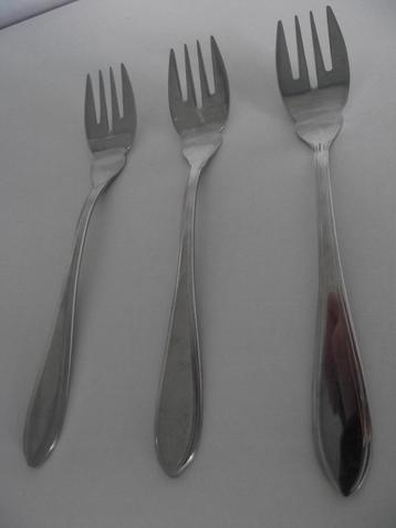 3 stuks vintage Gero 18/8 puntfilet vis vork 17,5 cm ook p s beschikbaar voor biedingen