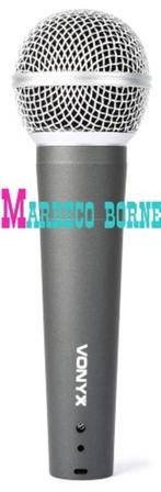 Microfoon Dynamisch, Zang, Dynamic Microphone, Vocaal, Muziek en Instrumenten, Microfoons, Vonyx, Nieuw, Info@marbeco.nl, Zangmicrofoon