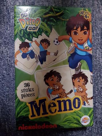 Memory spel : Memo Go Diego Go ! -- geheugen oefenen -- beschikbaar voor biedingen