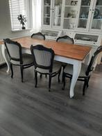 Prachtige Eethoek met 6 stoelen, Huis en Inrichting, Ophalen of Verzenden, Zo goed als nieuw, 4 tot 6 stoelen