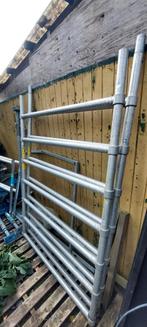 2 x opbouwframe rolsteiger gebruikt, Doe-het-zelf en Verbouw, Steigers, Ophalen, Gebruikt, Rolsteiger of Kamersteiger, 5 meter of hoger