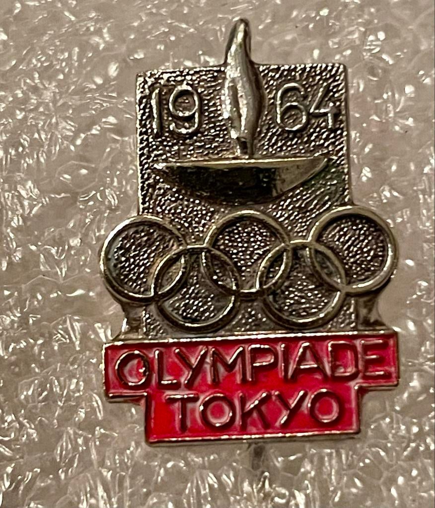 Olympiade Tokyo 1964 Speldje, Verzamelen, Speldjes, Pins en Buttons, Ophalen of Verzenden, Gebruikt, Sport, Speldje of Pin