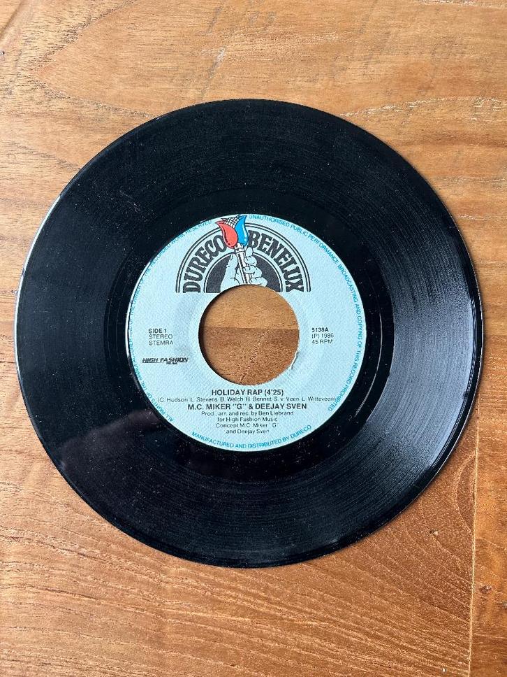 M.C. Miker G & Deejay Sven - Holiday Rap (013), Cd's en Dvd's, Vinyl Singles, Gebruikt, Single, Pop, 7 inch, Ophalen of Verzenden
