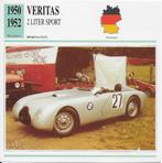 Max800 autokaart veritas 2 liter sport ( 1950 - 1952 ), Verzamelen, Automerken, Motoren en Formule 1, Auto's, Ophalen of Verzenden