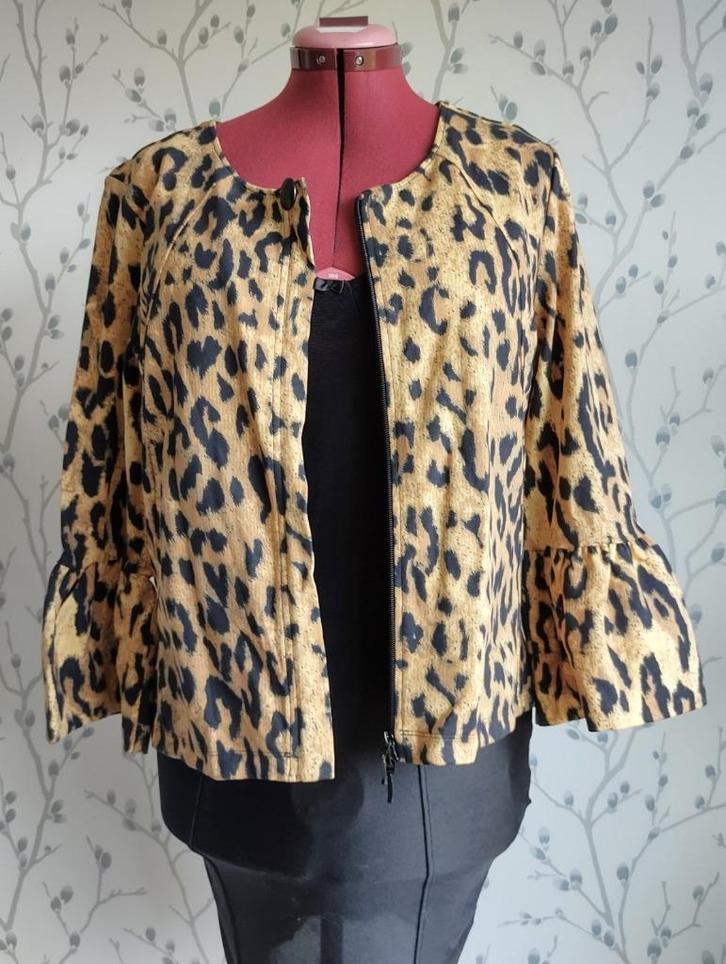 JUFFROUW JANSEN Panterprint Jasje/ Vestje maat XXL(Nieuw), Kleding | Dames, Jasjes, Kostuums en Pakken, Nieuw, Jasje, Maat 46/48 (XL) of groter
