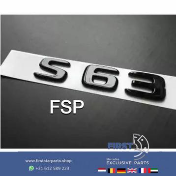 W221 W222 W217 C217 S63 AMG LOGO ZWART S 63 EMBLEEM Mercedes beschikbaar voor biedingen