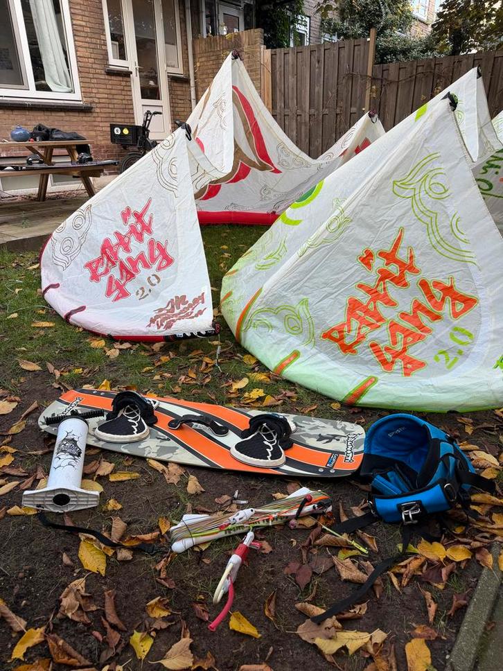 Complete Kitesurf Set - perfecte starterset voor beginners!, Watersport en Boten, Kitesurfen, Gebruikt, Kitesurf-set, 10 m², Twintip