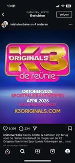 K3 Originals De Reunie tickets Antwerpen, Twee personen
