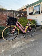 Hema fiets | roze dames fiets | tompouche kleur | met krat, Fietsen en Brommers, Fietsen | Dames | Damesfietsen, 50 tot 53 cm