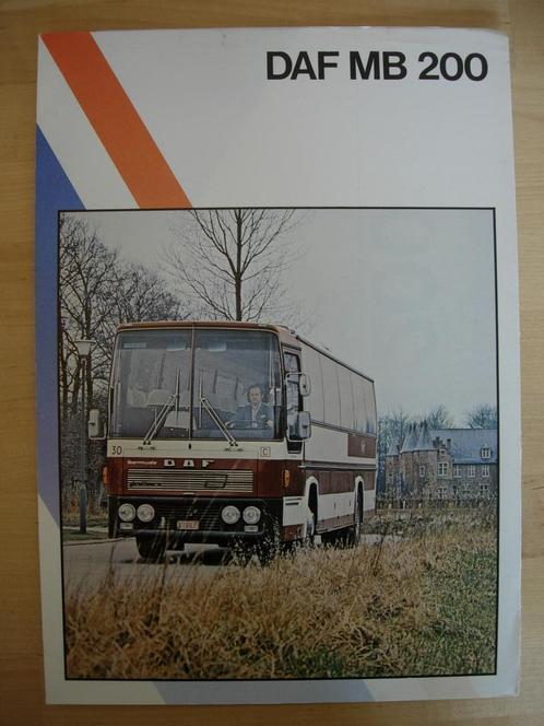 DAF MB200 Bus Brochure 1976 – Buschassis, Boeken, Auto's | Folders en Tijdschriften, Zo goed als nieuw, Overige merken, Ophalen