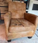 Fauteuils Sanders - Cognac Eco Leer - Set van 4, Ophalen, Gebruikt, Minder dan 75 cm, Leer