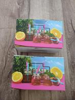 Prachtige nieuwe set shot glazen met rietje, kleine glaasjes, Verzamelen, Glas en Borrelglaasjes, Onb, Nieuw, Ophalen of Verzenden