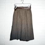 Vintage Rok Maat 12 Beige Blauw Rood Ruit Wol Daks, Kleding | Dames, Verzenden, Beige, Zo goed als nieuw, Vintage