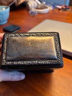 Antieke sigarettendoos van zilver Edwardian sterling silver, Antiek en Kunst, Antiek | Goud en Zilver, Ophalen of Verzenden, Zilver