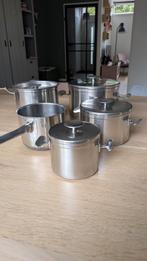 Gero Zilmeta Pannenset - Dick Simonis Design, Huis en Inrichting, Keuken | Potten en Pannen, Ophalen of Verzenden, Gebruikt, Rvs