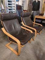 2 Nette Poang IKEA Stoelen, Huis en Inrichting, Fauteuils, Klantenservice@ikea.com, Minder dan 50 cm, Minder dan 75 cm, Ophalen of Verzenden