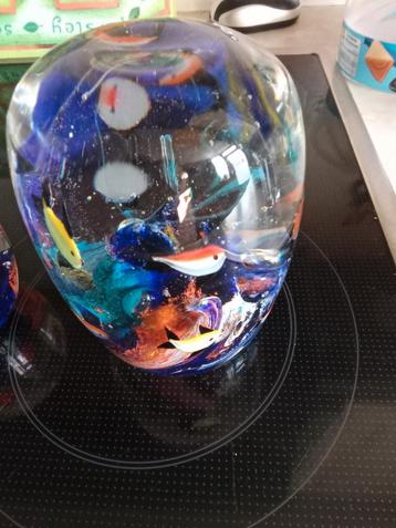 2 murano Aquariums 12 en 9 cm nieuw bieden naar waarde beschikbaar voor biedingen
