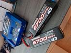 Traxxas 4s lipo's 2x 6700 mah trx2890x 8s, Hobby en Vrije tijd, Modelbouw | Radiografisch | Auto's, Elektro, Ophalen of Verzenden