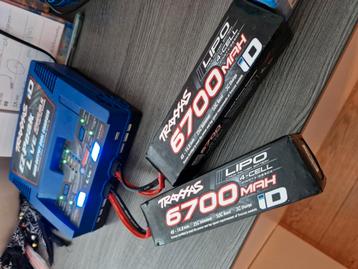 Traxxas 4s lipo's 2x 6700 mah trx2890x 8s beschikbaar voor biedingen