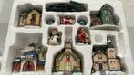 Kerstdorp met verlichting 11 delig + 3 extra’s, 10 lampjes, Diversen, Kerst, Ophalen of Verzenden, Zo goed als nieuw