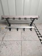 Vintage wandkapstok garderobe aluminium, Wandkapstok, Gebruikt, Ophalen of Verzenden, Minder dan 100 cm