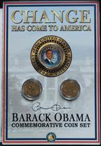 Munten en postzegelvel Barack Obama, Postzegels en Munten, Munten en Bankbiljetten | Verzamelingen, Ophalen of Verzenden