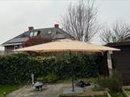 Parasol 330x240 met voet en beschermhoes, Tuin en Terras, Ophalen, Zo goed als nieuw, Zweefparasol