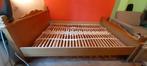 Gratis Houten Tweepersoons Bed 140 x 200, Huis en Inrichting, Slaapkamer | Bedden, Ophalen, Gebruikt, Tweepersoons, 140 cm