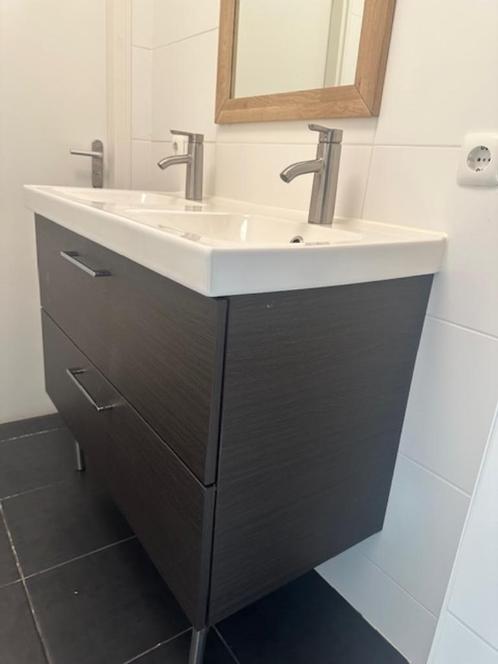 Wastafelmeubel, bad en douche incl. toebehoren, Huis en Inrichting, Badkamer | Complete badkamers, Gebruikt, Met bad, Met douche