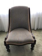 Antiek Breistoeltje, Gerestaureerd, Huis en Inrichting, Stoelen, Ophalen, Gebruikt, Blauw, Eén