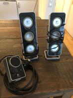 Logitech muziekboxen, Audio, Tv en Foto, Luidsprekers, Gebruikt, 120 watt of meer, Front, Rear of Stereo speakers, Ophalen