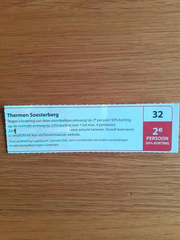 SAUNA THERMEN SOESTERBERG 2E PERSOON 50% KORTING! beschikbaar voor biedingen