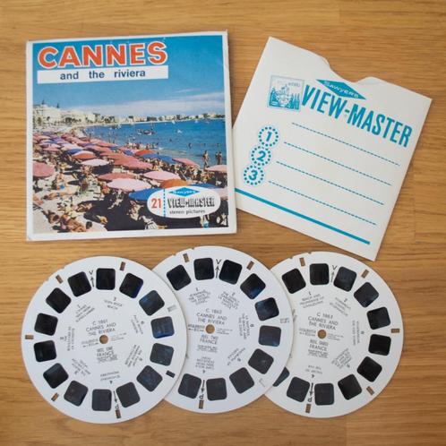 Vintage, retro Sawyer's viewmaster schijven Cannes Frankrijk, Verzamelen, Speelgoed, Gebruikt, Ophalen of Verzenden