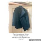 Trenchcoat, maat S, Onbekend, Zwart, Nieuw, Ophalen of Verzenden