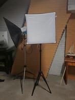 Visatec 400 B studiolampen met statief en softbox, Audio, Tv en Foto, Ophalen, Zo goed als nieuw