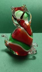 Glazen Kat - Kleurrijk Kunstobject, Antiek en Kunst, Ophalen of Verzenden