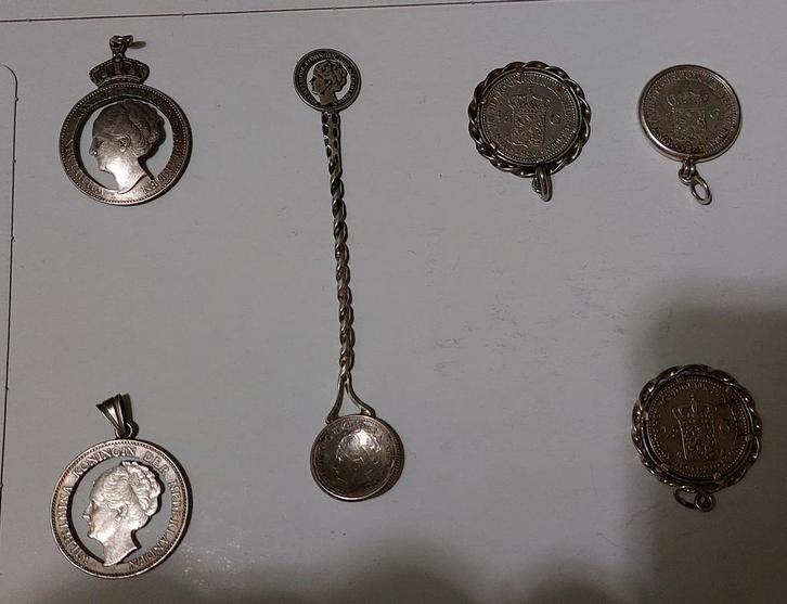 Stil verzet halve guldens, guldens, 10 cant, 25 cent wilhelm, Antiek en Kunst, Antiek | Goud en Zilver, Zilver, Ophalen