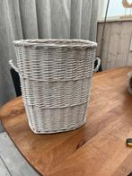 Witte Paraplumand/Deco Mand - 45cm Hoog, Huis en Inrichting, Woonaccessoires | Schalen en Manden, Ophalen, Mand, Rond, Zo goed als nieuw