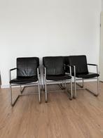 Henders & Hazel eetkamerstoelen buisframe donkerbruin, Huis en Inrichting, Stoelen, Ophalen, Zo goed als nieuw, Bruin