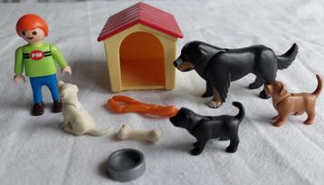 Playmobil 4498 Jongen, Honden en Hondenhok beschikbaar voor biedingen