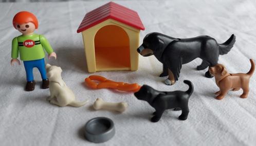 Playmobil 4498 Jongen, Honden en Hondenhok, Kinderen en Baby's, Speelgoed | Playmobil, Gebruikt, Complete set, Ophalen of Verzenden