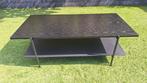 Zwarte salontafel fonQ, Ophalen, Gebruikt, 100 tot 150 cm, 50 tot 100 cm